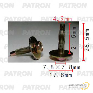 Болт металлический PATRON  / P37-2217