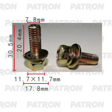 Болт металлический PATRON  / P37-2218