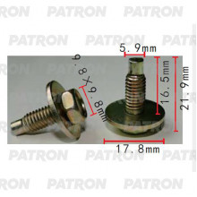Болт металлический PATRON  / P37-2219