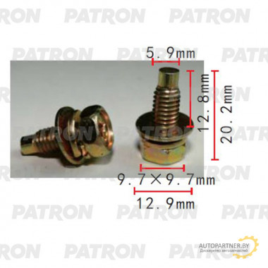 Болт металлический PATRON  / P37-2222