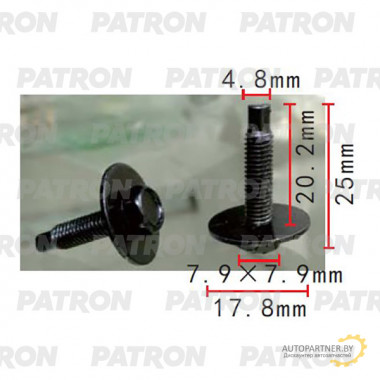 Болт металлический PATRON  / P37-2224
