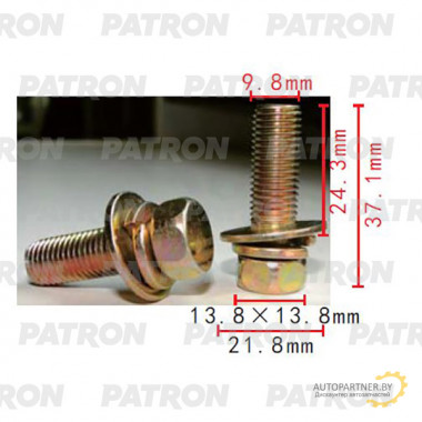 Болт металлический PATRON  / P37-2225