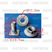 Винт металлический PATRON Nissan Qashqai / P37-2243