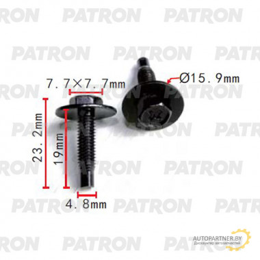 Винт металлический PATRON Mazda / P37-2246