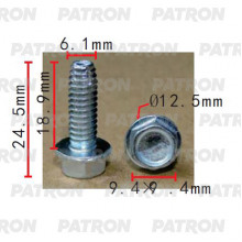 Болт металлический PATRON  / P37-2253