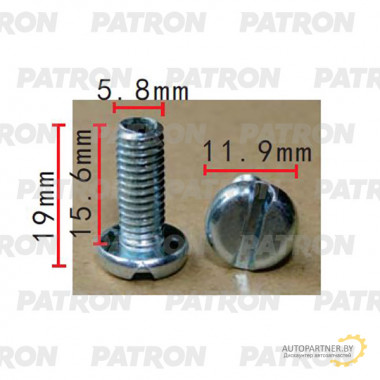 Винт металлический PATRON  / P37-2259