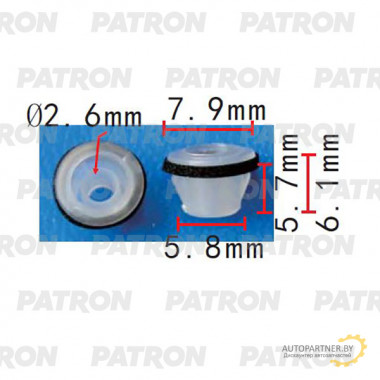 Втулка пластиковая PATRON Mazda / P37-2283