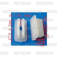 Клипса пластмассовая PATRON Honda / P37-2284