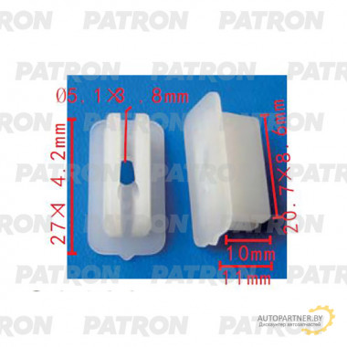 Клипса пластмассовая PATRON Honda / P37-2284