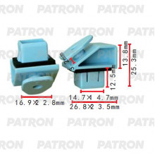 Клипса пластмассовая PATRON Honda / P37-2286