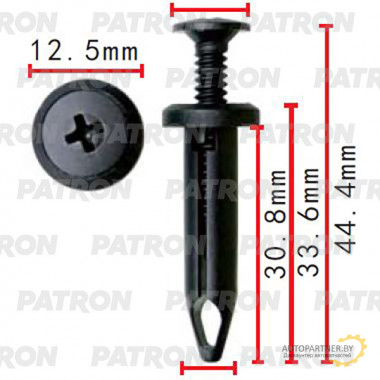 Клипса пластмассовая PATRON Ford GM Chrysler / P37-2291