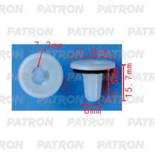 Клипса пластмассовая PATRON Mazda / P37-2293