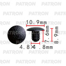 Клипса пластмассовая PATRON Honda / P37-2296