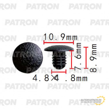 Клипса пластмассовая PATRON Honda / P37-2296