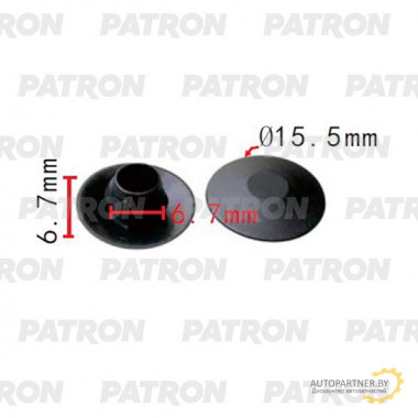Клипса пластмассовая PATRON Fiat / P37-2303
