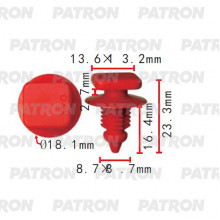 Клипса пластмассовая PATRON Fiat / P37-2307