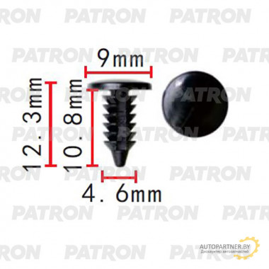 Клипса пластмассовая PATRON GM / P37-2310