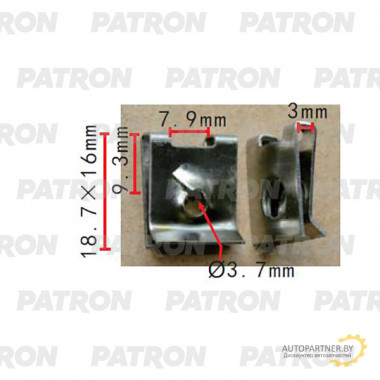 Скоба крепежная PATRON Скоба VW Audi Seat Skoda / P37-2319
