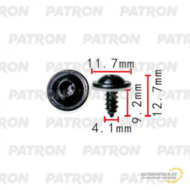 Саморез PATRON Саморез PATRON 4.1х12.7mm VW Audi Seat Skoda / P37-2322