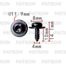 Саморез PATRON Саморез PATRON 4x14mm VW Audi Seat Skoda / P37-2323
