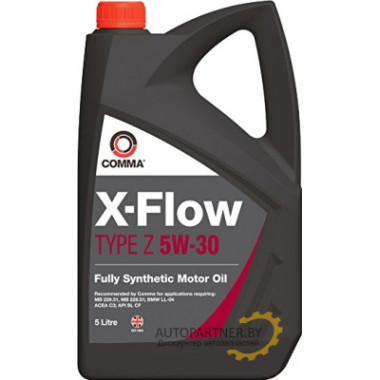 Моторное масло COMMA X-FLOW TYPE Z 5w30 / XFZ5L (5л)
