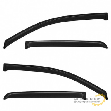 Дефлектор боковых стекол ВАЗ LADA Vesta SW Cross  на скотче 4шт. VORON GLASS (AZARD) / DEF00873