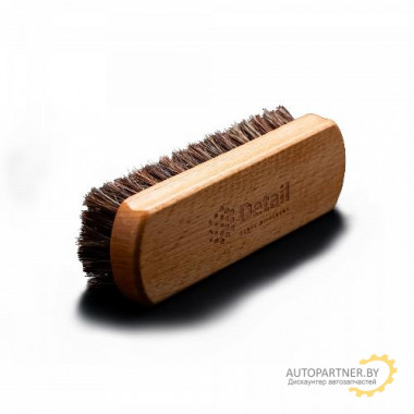 Щетка для очистки кожи DETAIL 14.5x4.5 см, натуральный ворс / DT-0234