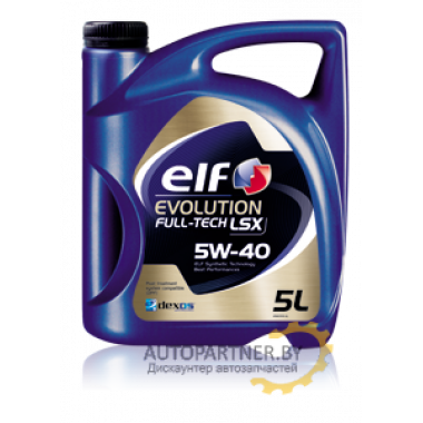 Моторное масло ELF EVOLUTION FULL TECH LSX 5W40 / 194892 (5л)