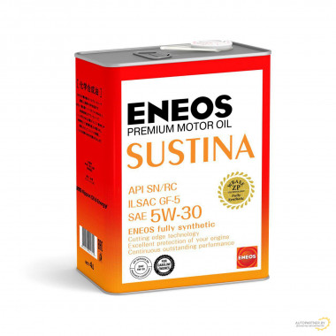 Моторное масло ENEOS SUSTINA SN 5W30 / 4943589134680 (4л)