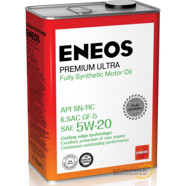 Моторное масло ENEOS PREMIUM ULTRA SN 5W20 / 8809478941790 (4л)