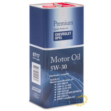 Моторное масло FANFARO 6717 for CHEVROLET OPEL 5W30 METAL/ FF6717-5ME (5л)