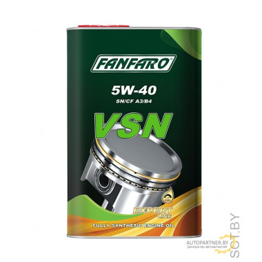 Моторное масло FANFARO 6721 VSN 5W40 SN/CF METAL / 53800 (1л)