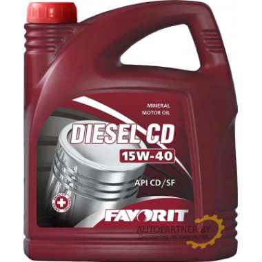 Моторное масло FAVORIT DIESEL CD 15W40 CD/SF / 51971 (5л)
