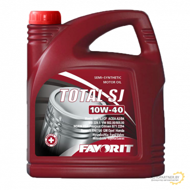 Моторное масло FAVORIT TOTAL SJ 10W40 API SJ/CF / 52316 (5л)