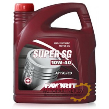 Моторное масло FAVORIT SUPER SG 10W40 API SG/CD / 99733 (5л)