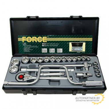 Force 4245 1/2" Набор инструмента 24пр. (10-32мм. 6-гран.)