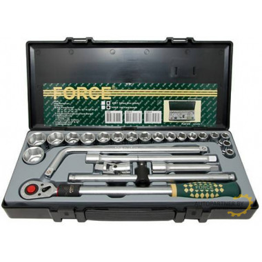 Force 4255 1/2" Набор инструмента 25пр. (10-32мм. 6-гран.)