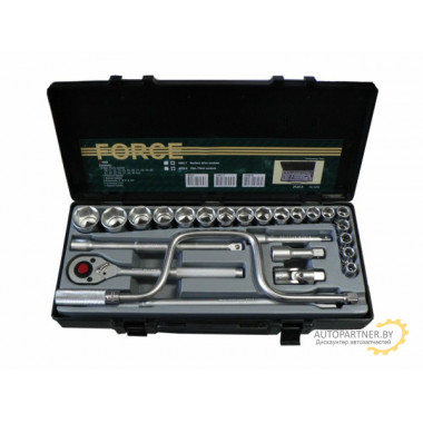 Force 4262 1/2" Набор инструмента 26пр. (10-32мм. 6-гран.)