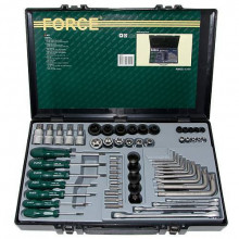 Force 4651 1/4"& 3/8 &1/2" Набор инструментов 65пр.(Е+торкс)
