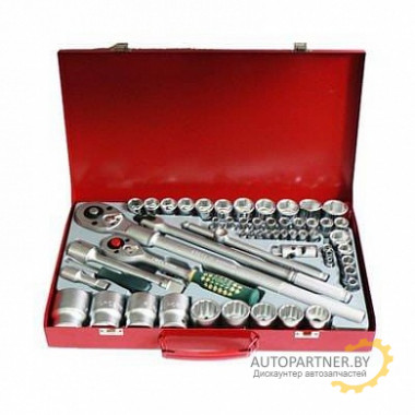 Force 4652 1/4"&1/2"3/4" Набор инструмента 65пр. (4-41мм+дюйм. 6-гран.+12-гран.)