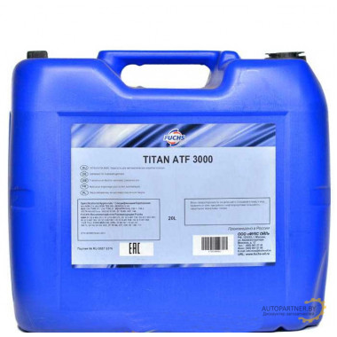 600632168 Трансмиссионное масло TITAN ATF 3000 DEXRON II (D) 20л (красная)