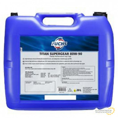 600632854 Трансмиссионное масло TITAN SUPERGEAR 80W-90 20л API GL-4/GL-5