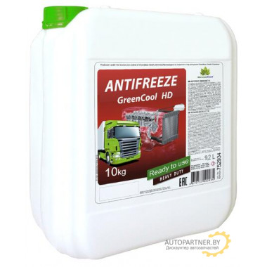 Антифриз Готовый GREENCOOL G11  Зеленый GC HD (10кг/9.35л) / 752934