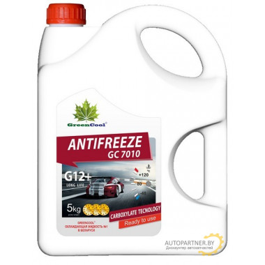 Антифриз GreenCool GC7010 G12+ / 792255 (5кг)