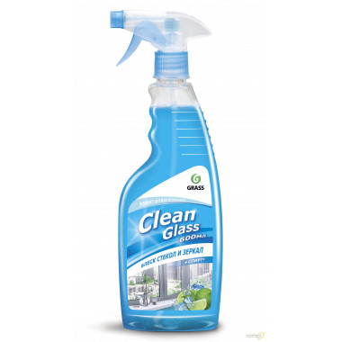 Очиститель стекол GRASS Clean Glass блеск стекол и зеркал (голубая лагуна) 600 мл / 125247