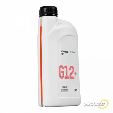 Жидкость охлаждающая низкозамерзающая GRASS Антифриз G12+ -40 (1 кг) / 110331
