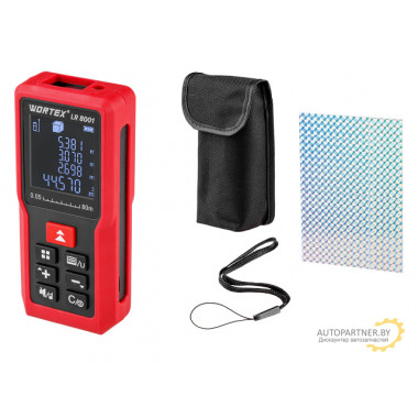 Дальномер лазерный WORTEX LR 8001 в кор. (0.05 - 80 м, +/- 2 мм/м,) LR8001002723
