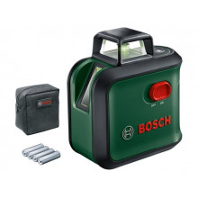 Нивелир лазерный линейный BOSCH Advanced Level 360 в кор. (проекция: крест, до 24 м, +/- 0.40 мм/м, резьба 1/4) 0603663B03