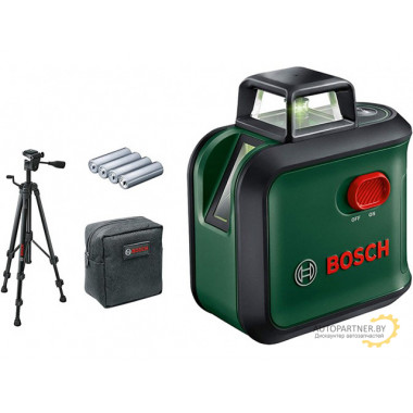 Нивелир лазерный линейный BOSCH Advanced Level 360 Set со штативом в кор. (проекция: крест, до 24 м, +/- 0.40 мм/м, резьба 1/4) 0603663B04