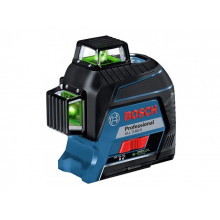 Нивелир лазерный линейный BOSCH GLL 3-80 G в чем. (проекция: 3 плоскости 360°, до 120 м, +/- 0.20 мм/м, резьба 1/4, 5/8) 0601063Y00
